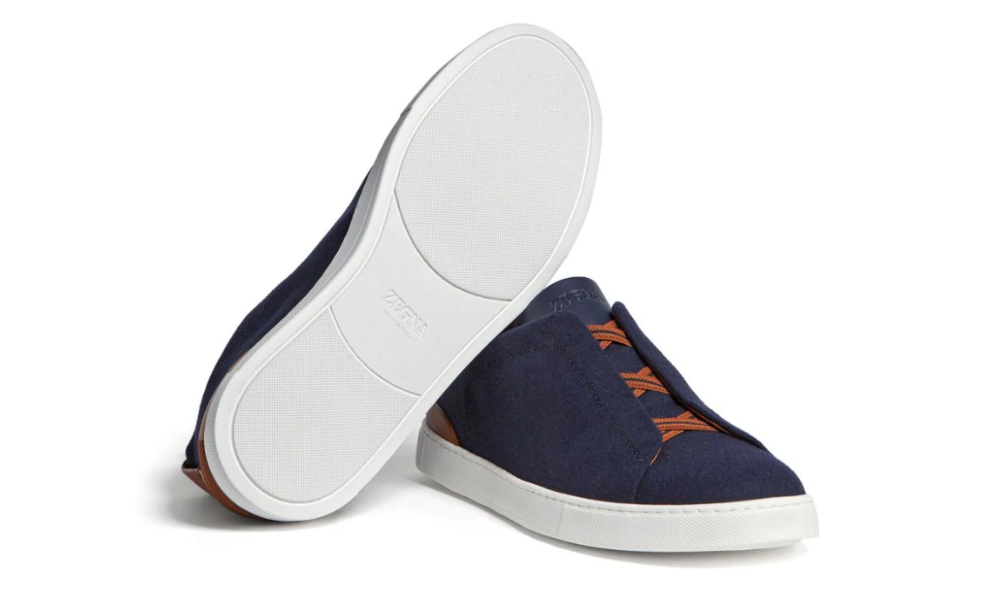 Zegna 14milmil14 Triple Stitch sneakers "Navy Blue"