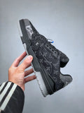 Louis Vuitton Trainer Black Grey Denim Monogram