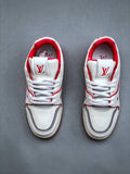 Louis Vuitton Trainer #54 Signature White Red